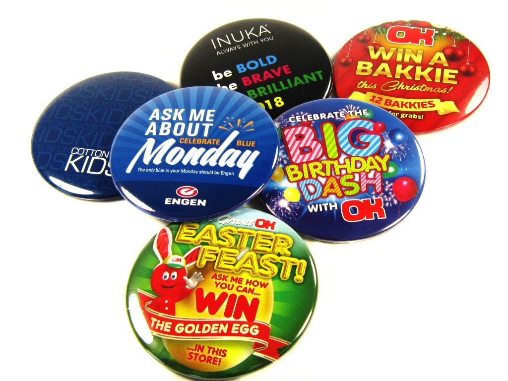 Large Promotional Button Badges